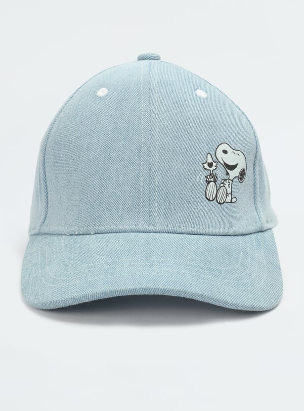 Womens Peanuts Snoopy Printed Baseball Cap