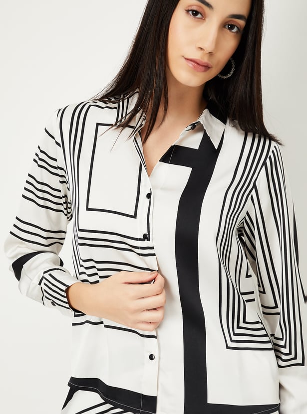 Women Printed Formal Shirt