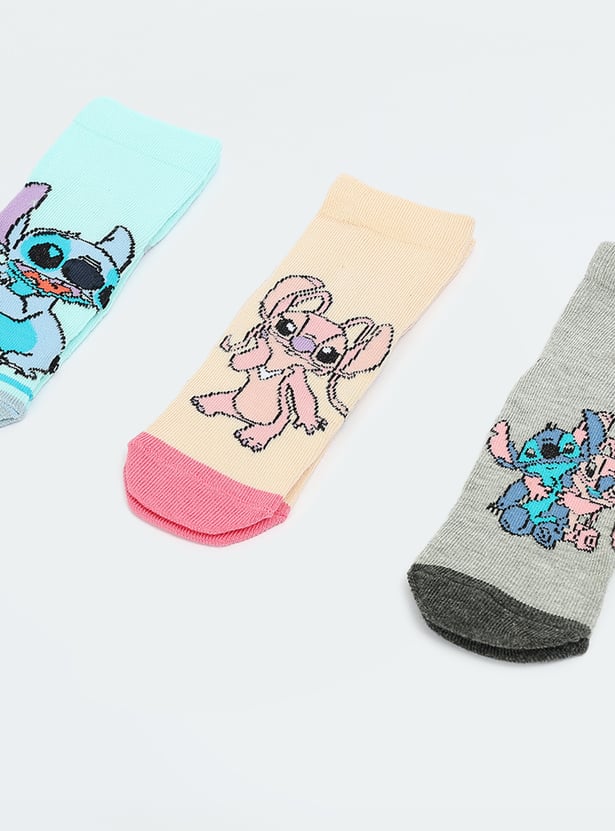 Chaussette Disney Primark Chaussettes à Motifs Stitch Fille (lot