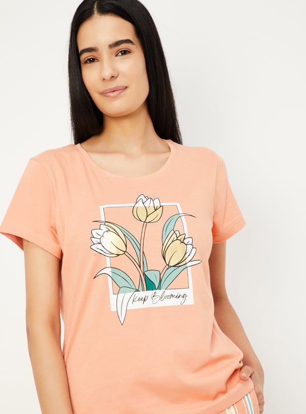 Women Printed PJ Set