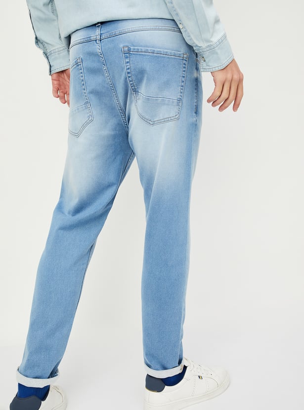 Men Regular Fit Washed Jeans