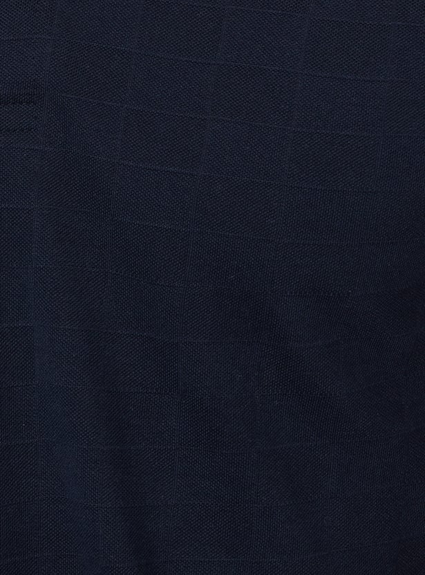 Men Slim Fit Knitted Polo T-shirt