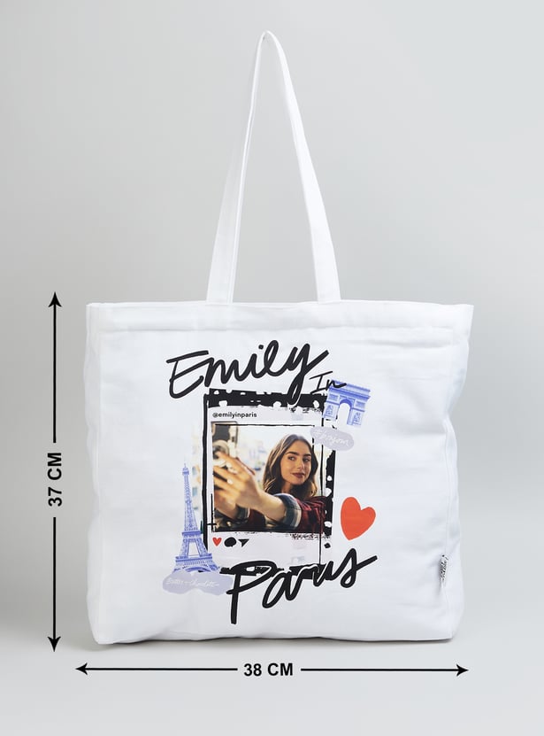Women Emily In Paris Printed Shopper Bag