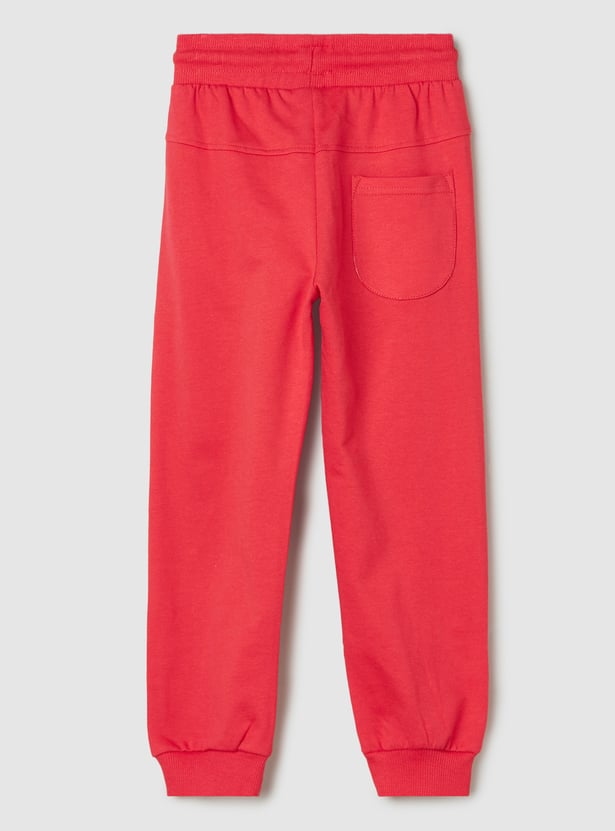 Girls Solid Knit Joggers