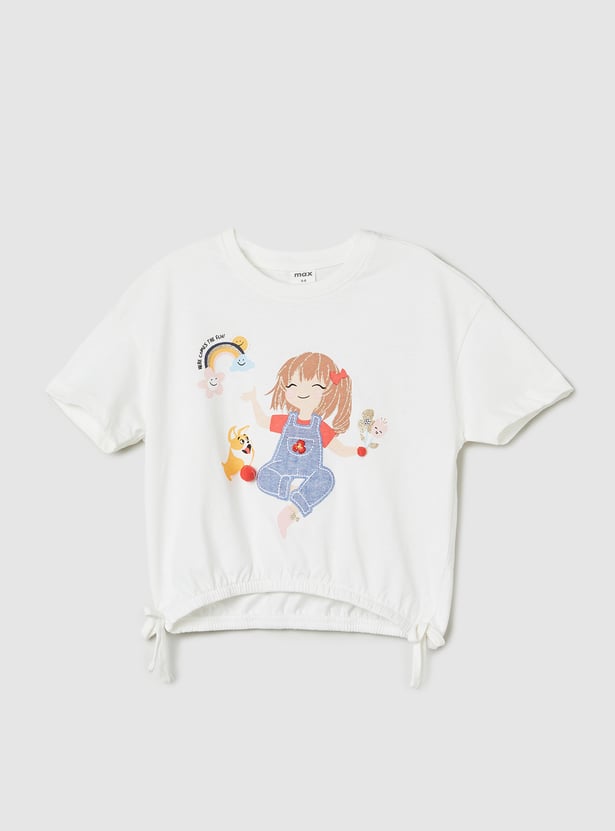 Girls Graphic Printed T-shirt