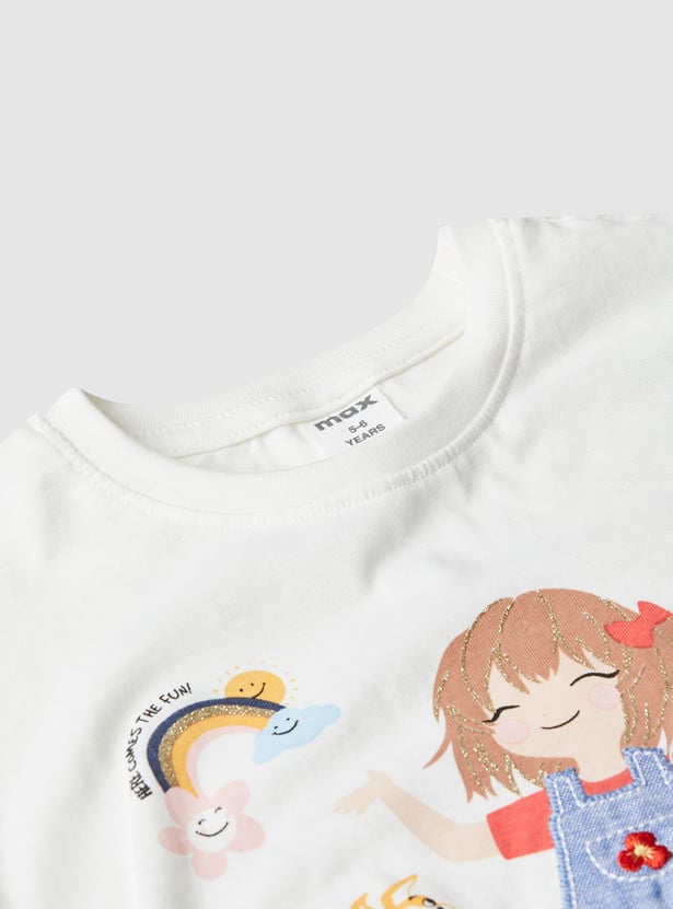 Girls Graphic Printed T-shirt