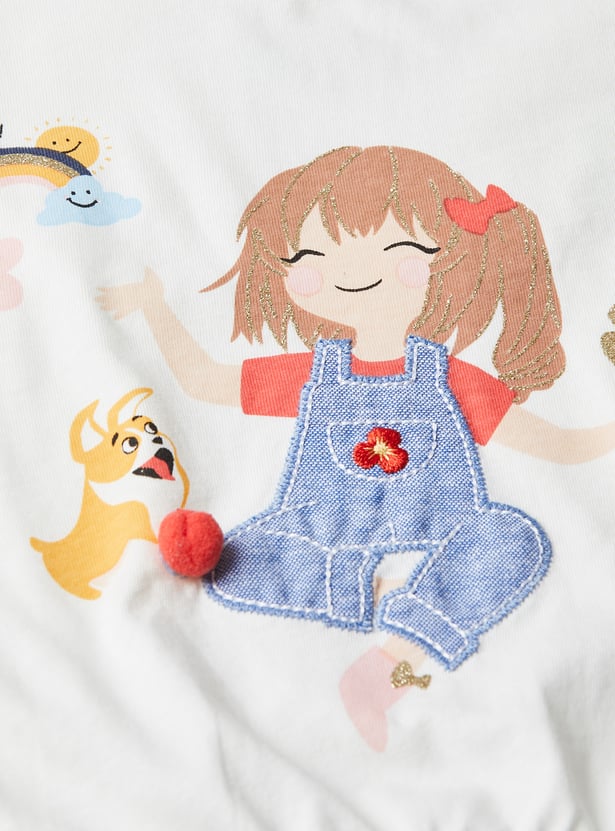 Girls Graphic Printed T-shirt