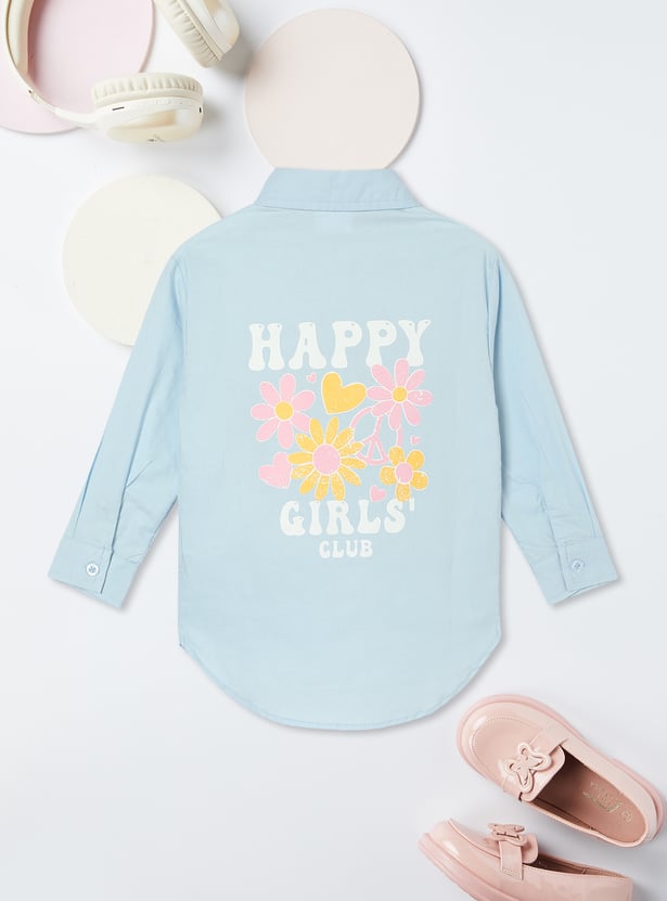 Girls Back Printed Shirt