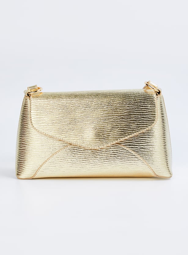 Women Metallic Envelope Shoulder Bag