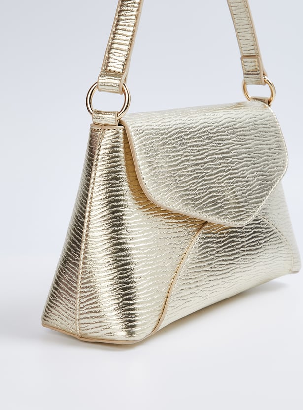 Women Metallic Envelope Shoulder Bag