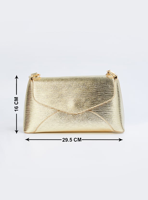 Women Metallic Envelope Shoulder Bag