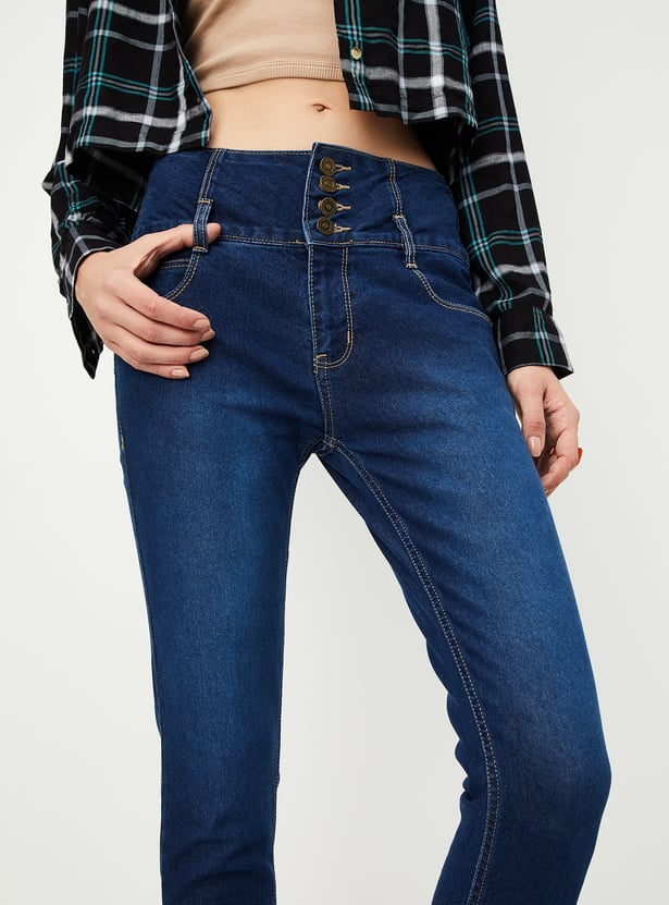 Women Washed Skinny Fit Jeans