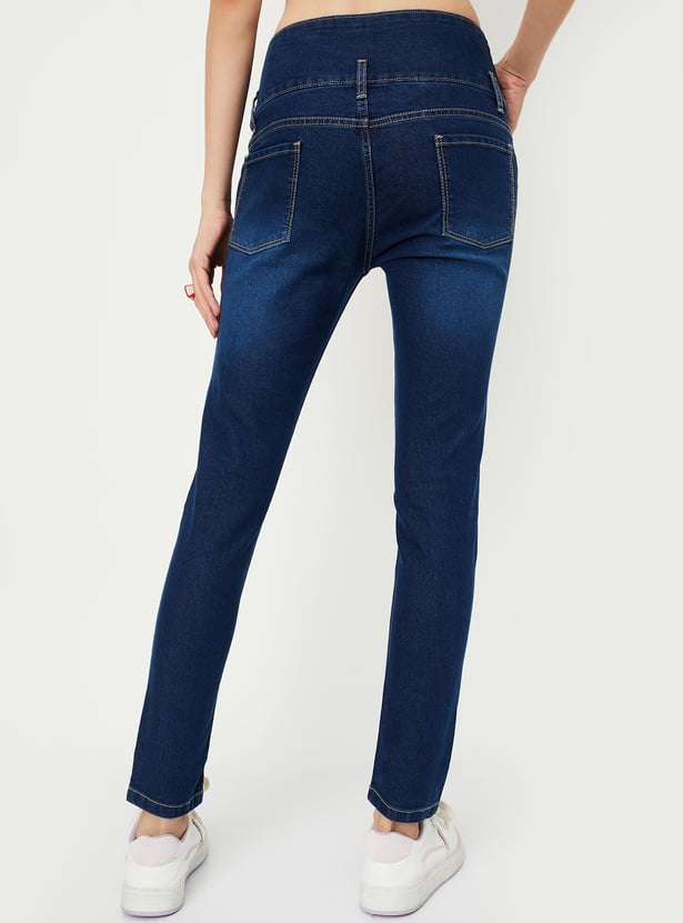 Women Washed Skinny Fit Jeans