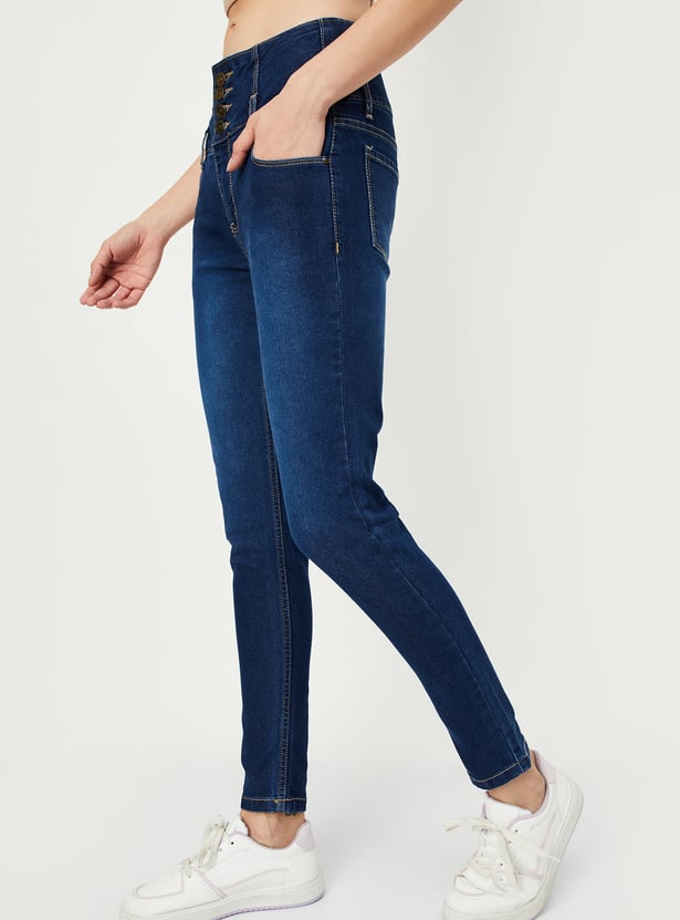 Women Washed Skinny Fit Jeans