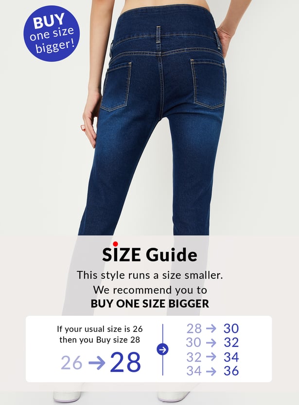 Women Washed Skinny Fit Jeans