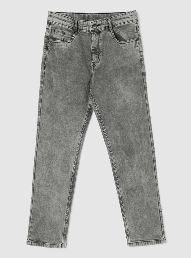 Boys Washed Slim Fit Jeans