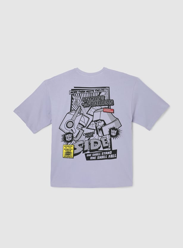 Boys Transformers Printed T-shirt