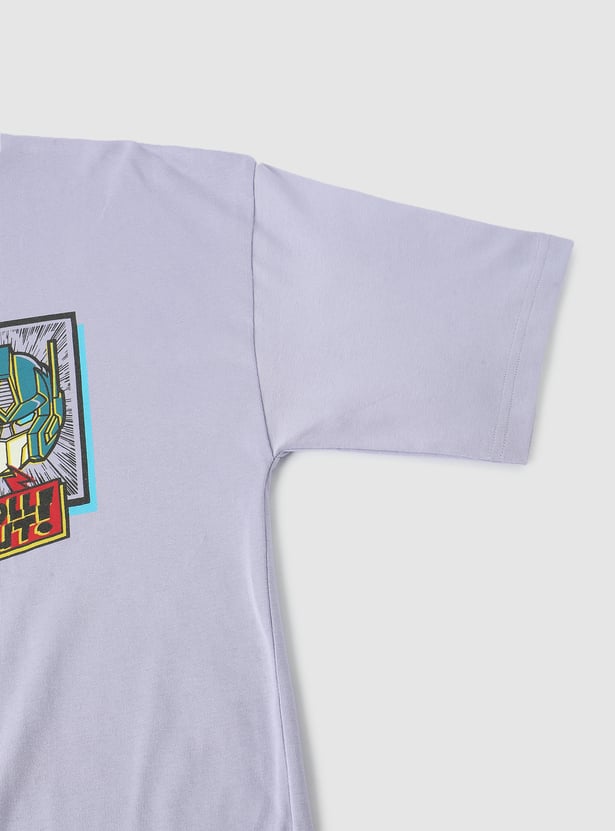 Boys Transformers Printed T-shirt