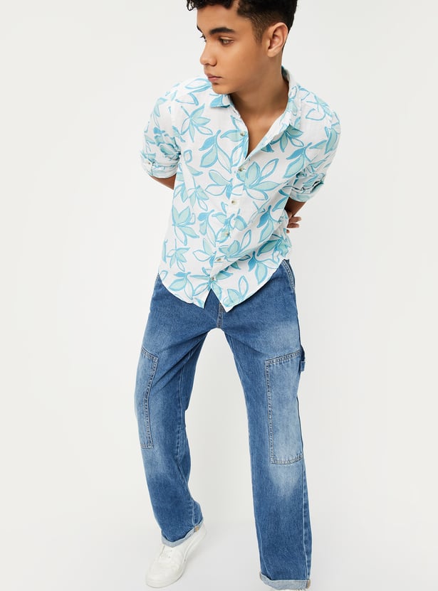 Boys All-Over Printed Shirt