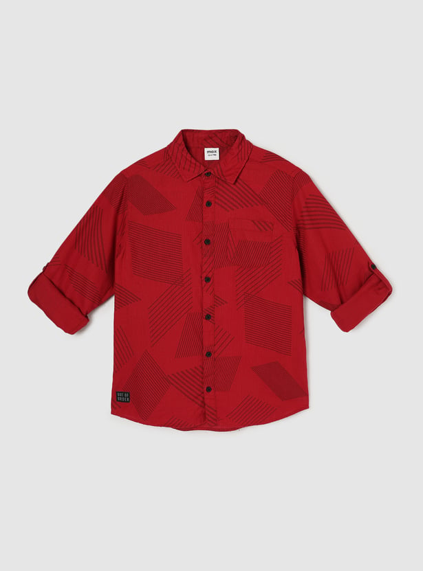 Boys All-Over Printed Shirt