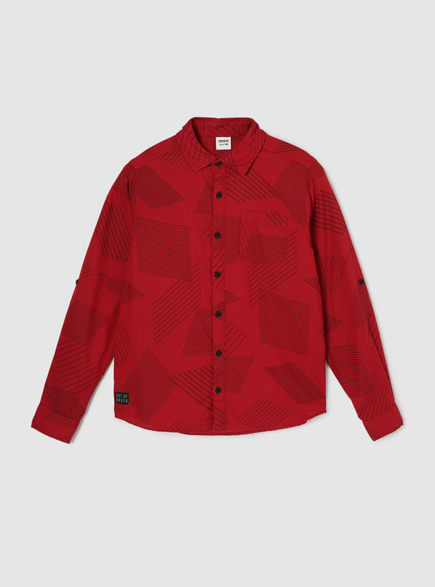 Boys All-Over Printed Shirt