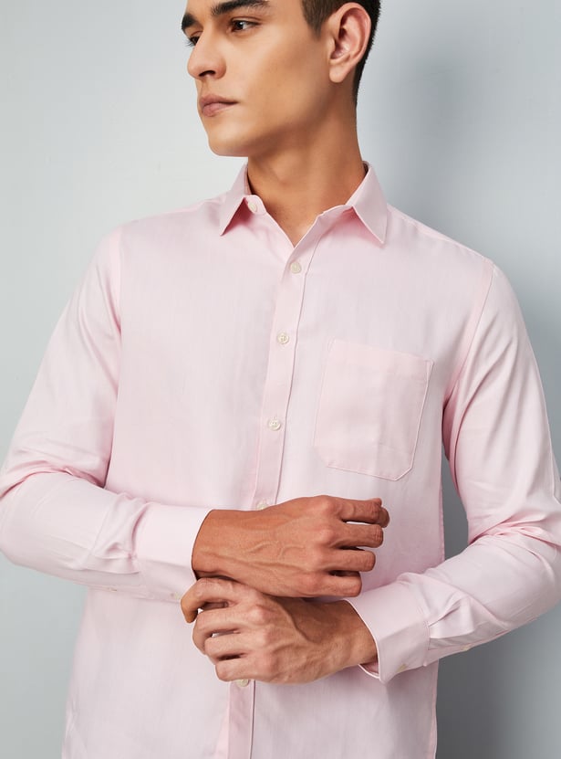 Men Regular Fit Woven Formal Shirt