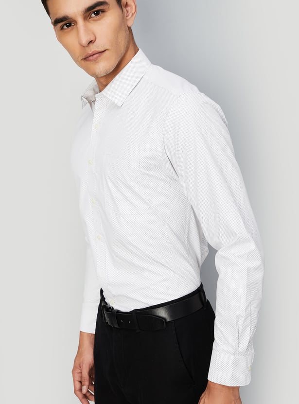 Men Regular Fit Woven Formal Shirt