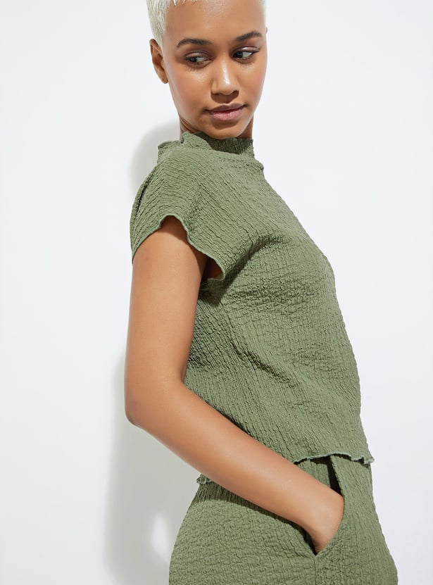 URB_N Women Textured Top