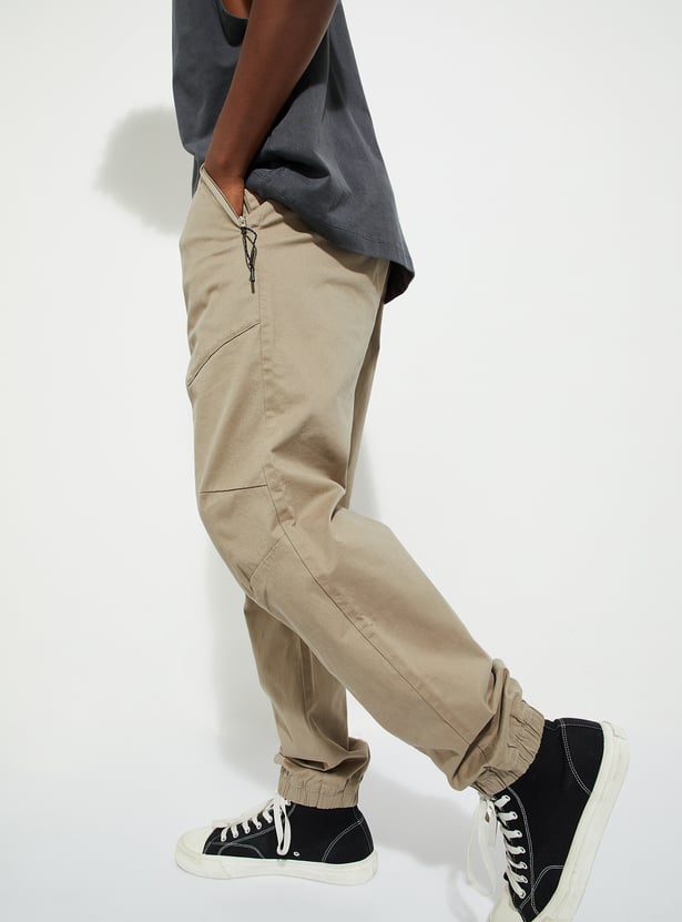 URB_N Men Relaxed Fit Solid Joggers