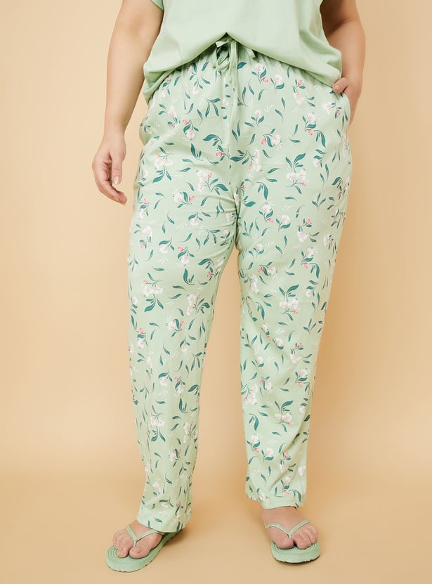Women Floral Printed PJ Set