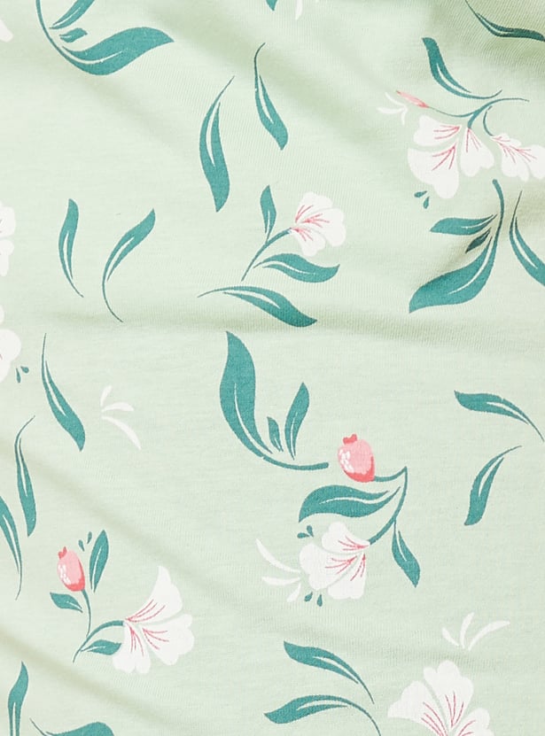 Women Floral Printed PJ Set