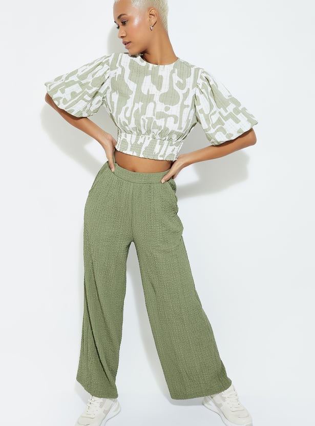 URB_N Women Printed Crop Top