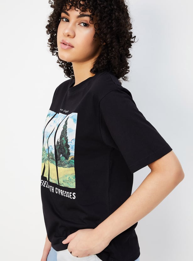 Women Graphic Printed T-shirt
