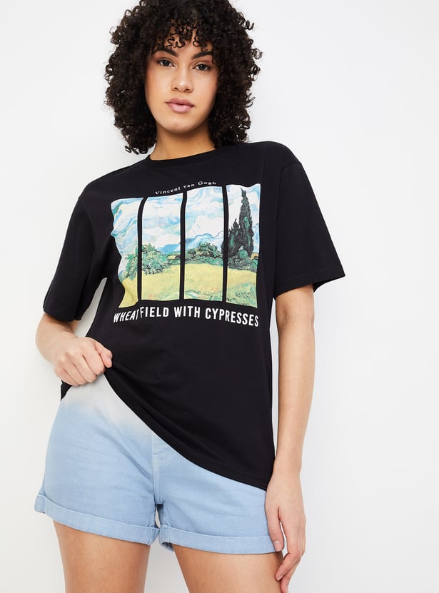 Women Graphic Printed T-shirt