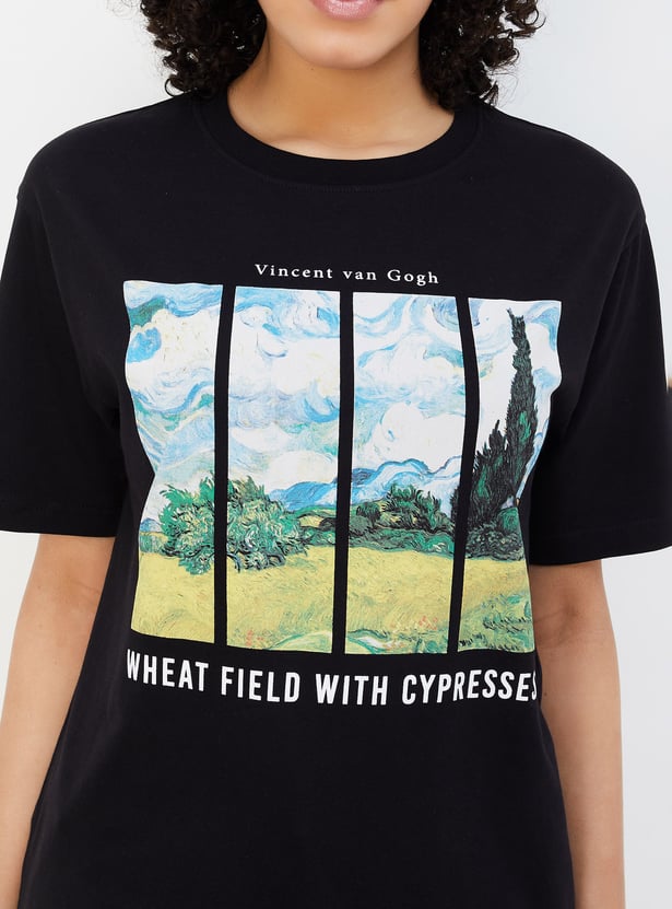 Women Graphic Printed T-shirt