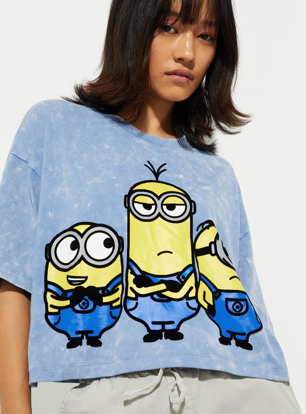 Buy URB N Women Minion Printed T shirt Online at just Rs. 499.0 1000013982755 Max Fashion