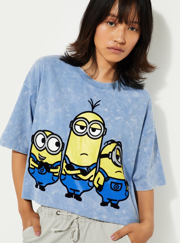 URB_N Women Minions Printed T-shirt