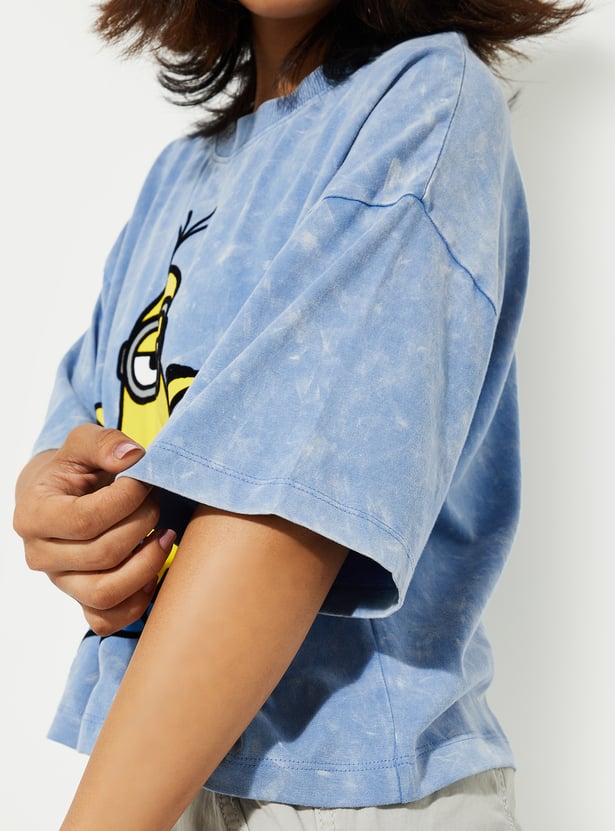 URB_N Women Minions Printed T-shirt