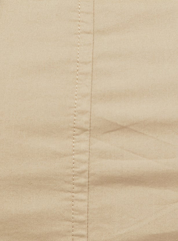 URB_N Women Solid Utility Mini Skirt