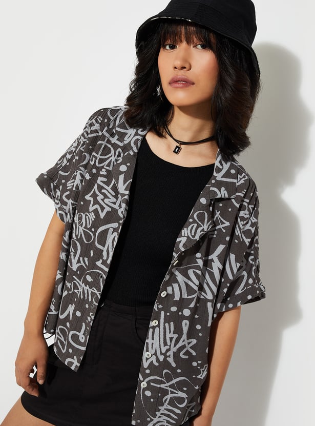 URB_N Women Printed Resort Shirt