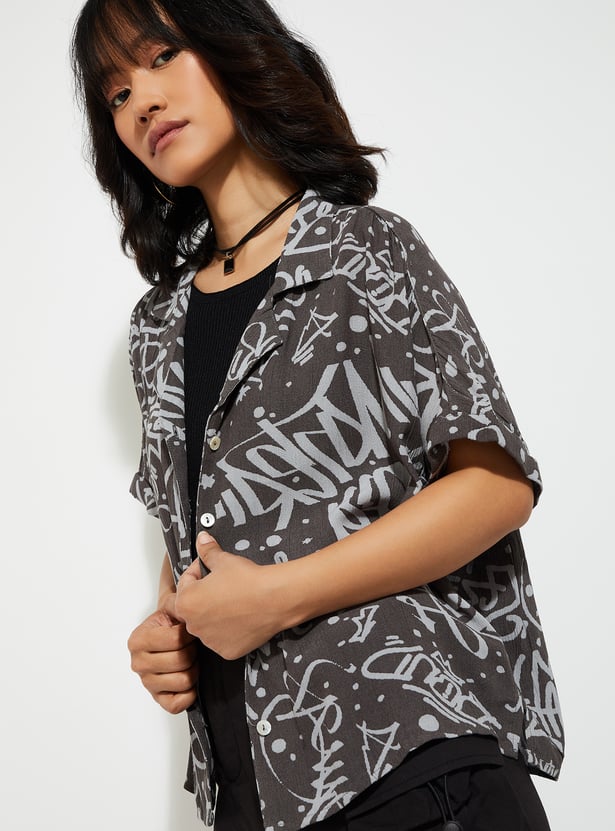 URB_N Women Printed Resort Shirt