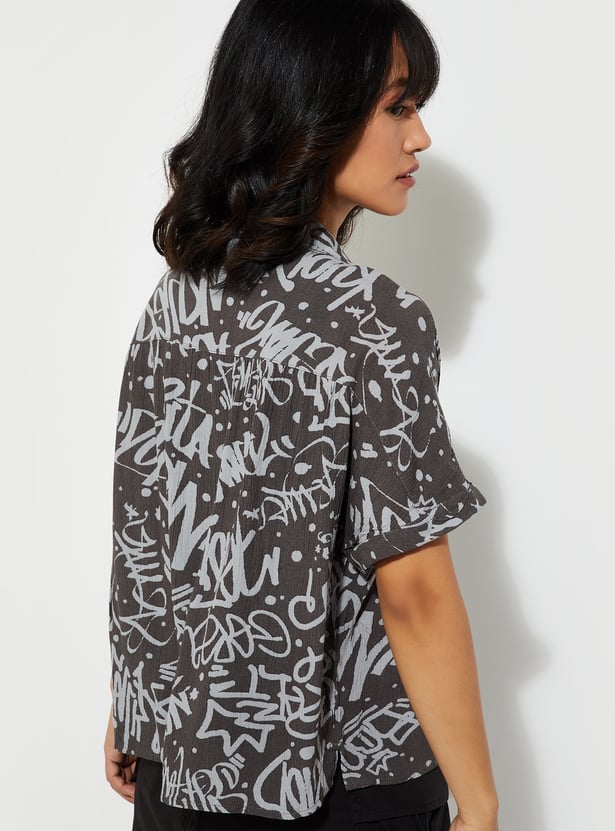 URB_N Women Printed Resort Shirt