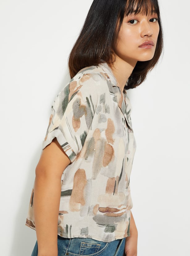 URB_N Women Printed Resort Shirt