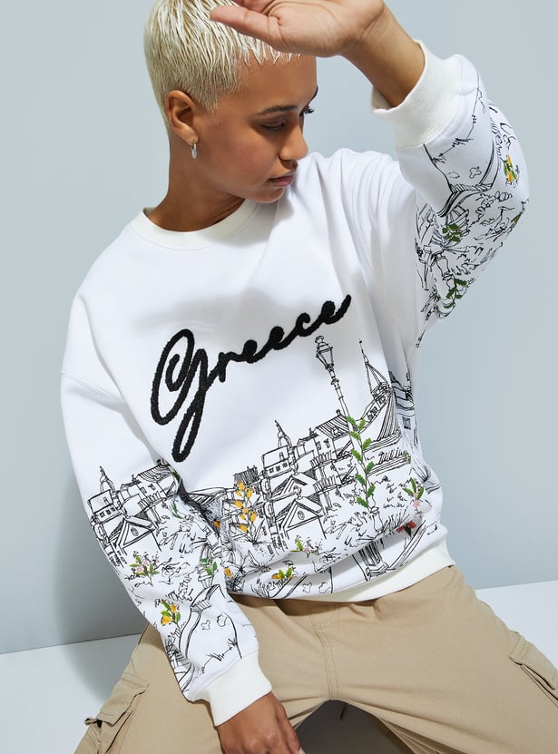 URB_N Women Graphic Printed Sweatshirt