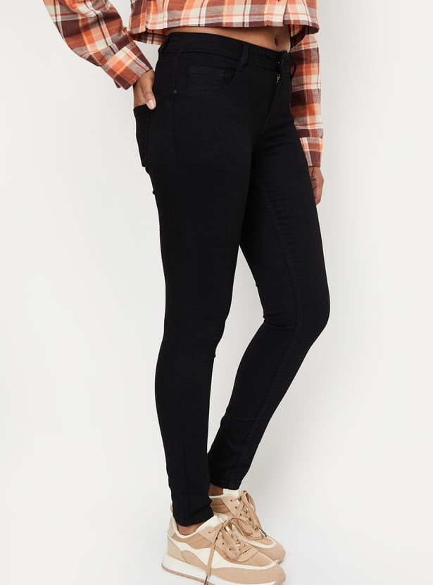 Women Skinny Fit Push-Up Jeans