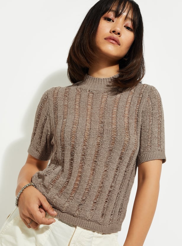 ALAYA F x URB_N Women High Neck Sweater