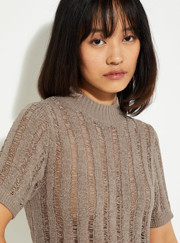 ALAYA F x URB_N Women High Neck Sweater