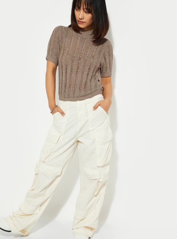 ALAYA F x URB_N Women High Neck Sweater