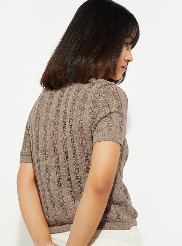 ALAYA F x URB_N Women High Neck Sweater