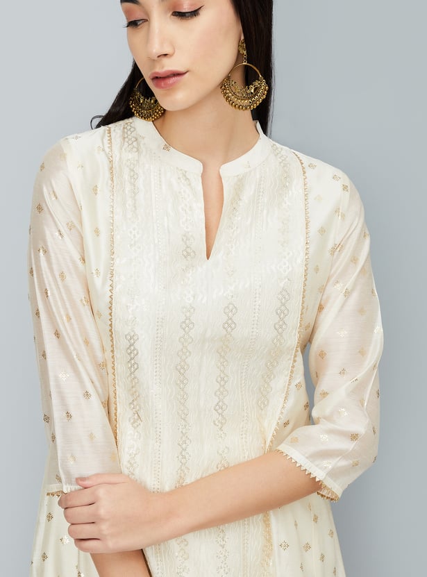 Women Embroidered A-line Kurta